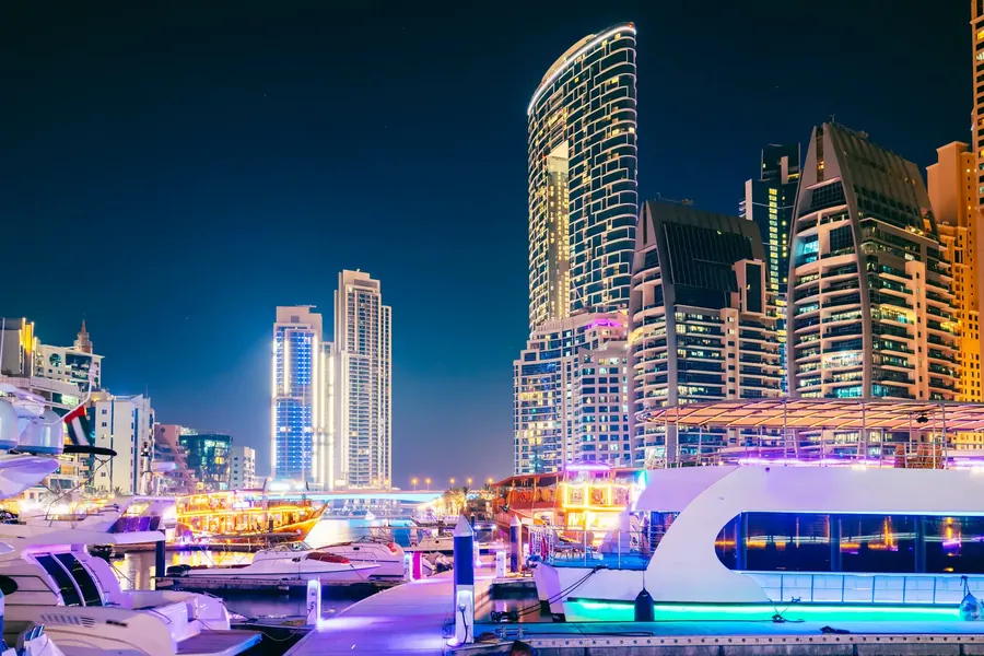 Dubai Marina und die Palm